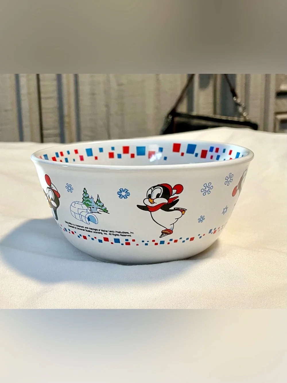 Vintage CHILLY WILLY Cereal/Ice Cream Bowl - Walter Lantz Productions - Ceramic